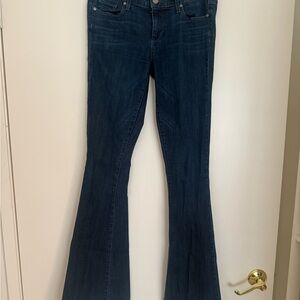 PAIGE Dark Blue Flare Jeans